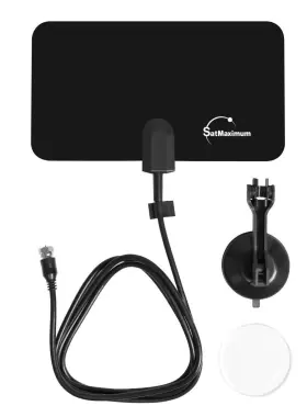 400301 Cables Direct Online Digital Flex Indoor Leaf Flat Tv Antenna Dtv Signal Booster Hd Uhf High 30 Miles