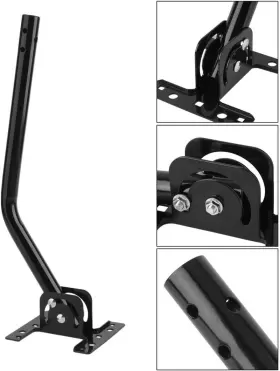 460118 Cables Direct Online Adjustable Satellite Dish Antenna Mast 1 Inch For Roof Or Wall Installation Tv #2