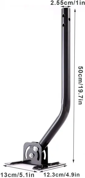 460118 Cables Direct Online Adjustable Satellite Dish Antenna Mast 1 Inch For Roof Or Wall Installation Tv #3