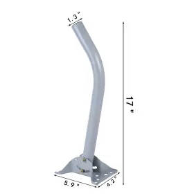 Cables Direct Online 810036766975 Adjustable Satellite Dish Antenna Mount For Roof Or Wall Installation Tripod #2