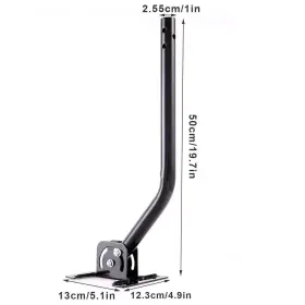 Cables Direct Online 818494025719 Adjustable Satellite Dish Antenna Mast 1 Inch For Roof Or Wall Installation #3