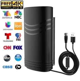 An-3005 Camkey 2024 Tv Antenna 60-80 Miles Long Range With Built-in Amplifier Free Shipping