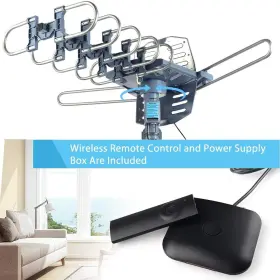 Cekay 753936190795 Digital Outdoor Amplified Hd Tv Antenna Motorized 360 Degree Rotation 150 Mil #2