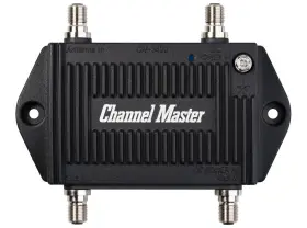 Channel Master 020572034227 Tv Antenna Distribution Amplifier Signal With 2 Outputs For Conne