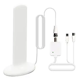 Chaowei 631384774067 Portable Amplified Digital Indoor Tv Antenna With Detachable Signal Boos