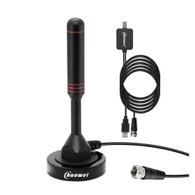 Chaowei Cw-us-dvb6612 Digital Tv Antenna Indoor Outdoor Hd Easy Mount With Magnetic Base
