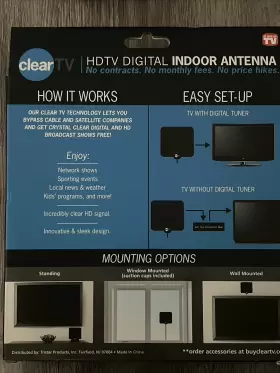 89572 Clear Tv - Universal Antenna Hdtv Digital Indoor #2
