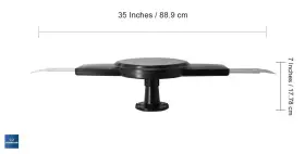 Ca1500b Continuus 811635021007 Continu.us Omni-directional Amplified Rv Tv Antenna Digital 360 #2