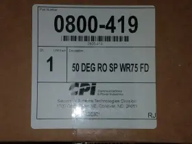 0800-0419 Cpi Communications & Power Industries Wr75 50 Deg Ro Sp Feed Horn With Cover #3