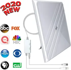 Ddong 661632704515 120 Miles Range Tv Antenna Amplifier Indoor Free Digital 1080p Signal Booster Us
