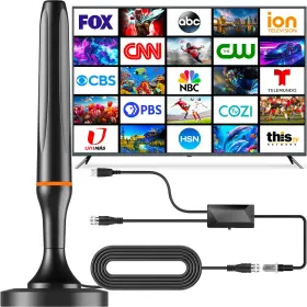 Dgupsp Ed969 Digital Tv Antenna For Smart Indoor 360 Reception Hdtv Fo