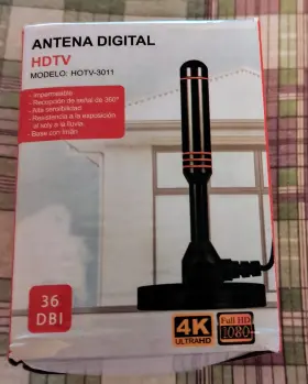 Dvb-t2 Digital Antenna 3011 4k/1080p Portable Hd Tv Aerial For Hdtv Wide Range