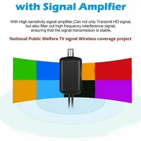 Digital Antenna 733102111908 5000 Miles 4k Booster Hdtv Tv Support 1080p #3