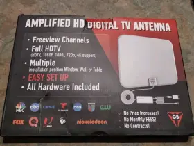 1080i Digital Antenna 850027296241 Amplified Hd Tv - 4k Support Hdtv 1080p 720p Easy