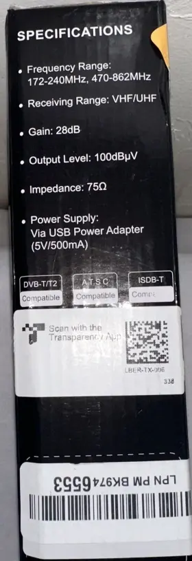 Tx-006 Digital Antenna Tv For Smart 1000 Miles Long Range Indoor #2