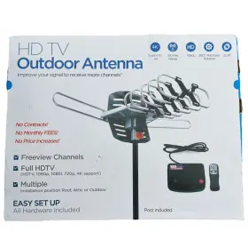Yc-2608c Digital Antenna Outdoor Tv Amplified Hdtv And 60 Ft 150 Mile 4k 1080 2