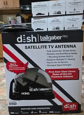 4900 Dish Network King Tailgater Pro With Cable And 2 Wallys. New Still In The Boxes #2