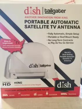 Dt4400 Dish Network Pre-owned Tailgater Automatic Portable Satellite Antenna Hd Tv With Receiver #2