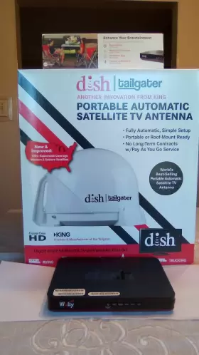 Dt4400 Dish Network Pre-owned Tailgater Automatic Portable Satellite Antenna Hd Tv With Receiver