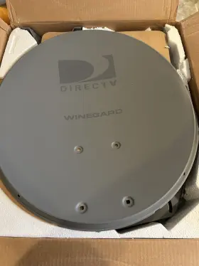 Wg18dual Dish Network Direct Tv Satellite Antenna With Dual Output Lnb Year 2002 New