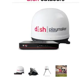Dish Pl-7000bundle Playmaker Portable 13in Ku-band Satellite Antenna With Wally Receiver