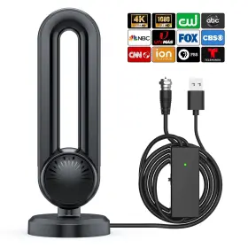 Docutca 721545615268 Tv Antenna-tv Antenna Indoor Smart 600 Miles Range Reception 18ft