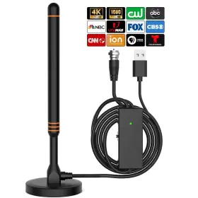 Docutca 721545615442 Tv Antenna-tv Antenna Indoor Smart 600 Miles Coverage Range Hd