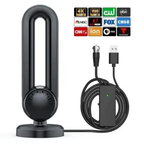 Docutca 721545701633 Tv Antenna-tv Antenna Indoor Smart 600 Miles Range Reception 18