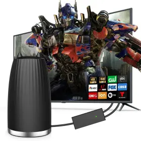 Docutca 803173423528 Tv Antenna Indoor Smart 600 Miles Coverage Range Hd For