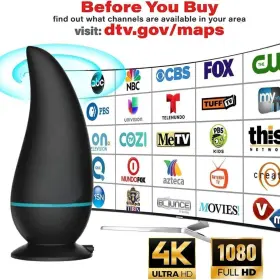 Dododuck 706212522186 2023 Amplified Hd Digital Antenna For Smart Tv Indoor. Long 500 Miles Range #3