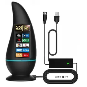 Dododuck 706212522186 2023 Amplified Hd Digital Antenna For Smart Tv Indoor. Long 500 Miles Range