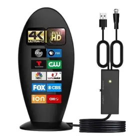 Dododuck 752503252034 500 Miles Range Indoor Tv Antenna Hdtv 4k With Amplifier And Signal Booster