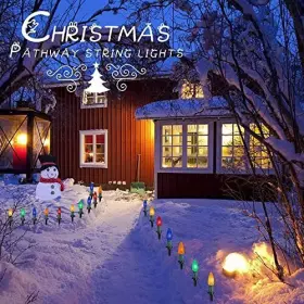 Gypi-o25lau Dongguan Guanyi Light-decoration Co Ltd. C9 Christmas Pathway Lights Outdoor 25.7 Feet 20 Led 1 Pack Multicolor #2
