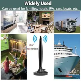 Dongguan Yifang Da Trade Co. Ltd 739608327881 Digital Tv Antenna Indoor Hdtv Amplified Signal Booster 4k Hd 1080p 80 Miles #2