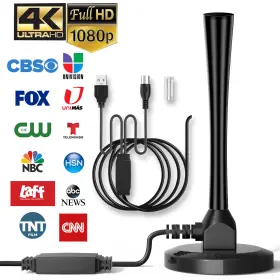Cs9011230bk Donwell Clear Tv Premium Hdtv Antenna Digital Indoor Free 4k Hd Channels