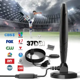 Csaa9011165bk Donwell 5600miles Upgraded Tv Antenna Hdtv Amplified Digital 4k 1080p Long Range Indoor