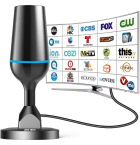 42166 Dtb Tech 2025 Upgraded Tv Antenna Indoor For Smart Long Range Reception Dig