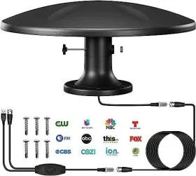 Dtb Tech Us-v076 Digital Rv Tv Antenna Outdoor 360 Omni-directional Reception Long Range 4k