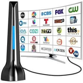 V07092-93 Dtb Tech Tv Antenna For Smart Indoor 360 Reception Digital Hdtv Wi