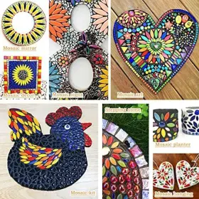 E-home Shop 798610663189 Petal Mosaic Tiles For Crafts 200g Flower Pieces Dark Green #3
