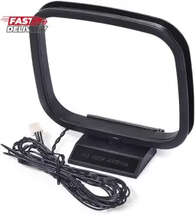 Eightwood 705353819377 Am Loop Antenna 3 Pin Mini Connector Compatible With Sony Hifi Series