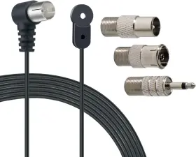 Electronic 445024741752 Fm Antenna Indoor F-type Male 75 Ohm Radio Coax Wire For Yamaha Onkyo