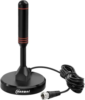 Electronics 711181593570 Digital Hdtv Antenna With Magnetic Base 16.5feet Coaxial Cable-portable Out