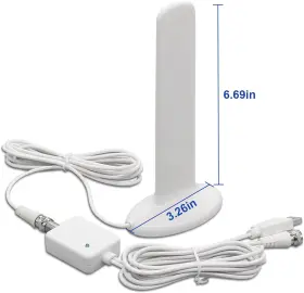 Dvb45 Electronics Magnetic Base Tv Antenna-amplified Hdtv Aerial With External Signal Booster Ampl #2