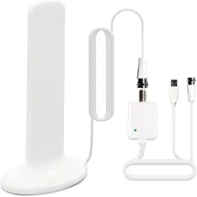 Dvb45 Electronics Magnetic Base Tv Antenna-amplified Hdtv Aerial With External Signal Booster Ampl