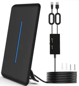 Eohibov 703726400955 2023 Hd Digital Tv Antenna Long 600 Miles Range Free Channels Indoor Outdoo