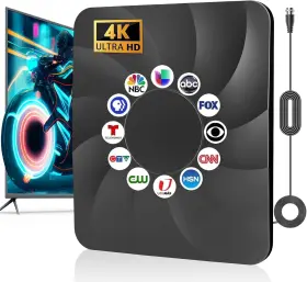 Eqawaedd 739768488415 2025 Upgraded Indoor/outdoor Antenna - 2000 Miles Long Range Reception 4k/10