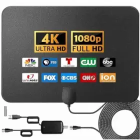 Eqawaedd 755097640256 Tv Antenna Indoor For Smart Support 8k 4k 1080p 950 Miles Long Ra