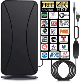 Eubswa 313053876899 2024 Upgraded Hd Digital Indoor/outdoor Tv Antenna Up 600 Miles Hdtv An