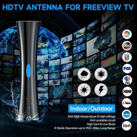 Eugiem 732404299468 Antenna For Tv Indoor/outdoor-support 360 Reception 4k 1080p All Televisi #3